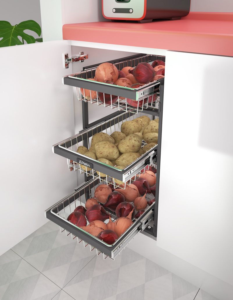 سبد کشویی سیب زمینی و پیاز